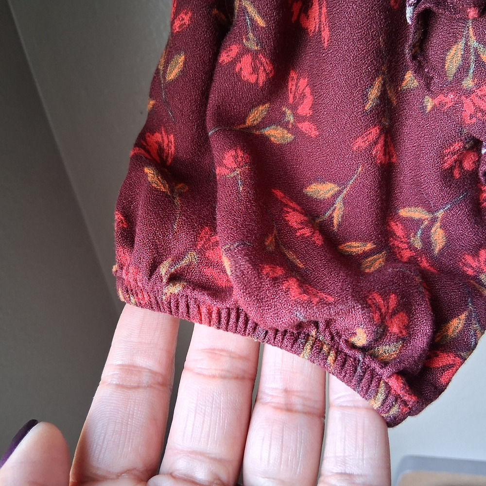 Sonoma Floral Ruffle Blouse - Red - Picture 10 of 10